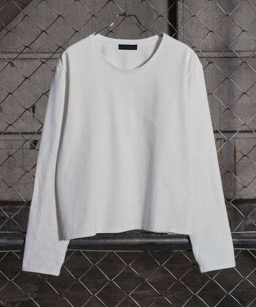 LANDNESS（ランドネス）の「【LANDNESS/ランドネス】COMPACT U-NECK FINGER HOLE L/S TEE/コンパクトUネックフィンガーホールロングスリーブTEE（Tシャツ/カットソー・メンズ・グレー/ホワイト/ブラック・L/M/S）」の4枚目の写真