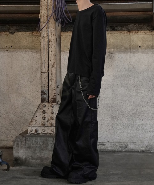 LANDNESS（ランドネス）の「【LANDNESS/ランドネス】COMPACT U-NECK FINGER HOLE L/S TEE/コンパクトUネックフィンガーホールロングスリーブTEE（Tシャツ/カットソー・メンズ・グレー/ホワイト/ブラック・L/M/S）」の14枚目の写真