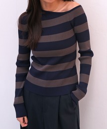 AKTE | ワンショルダーニットプルオーバー(ニット/セーター)