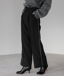 side line roll up pants with key ring / キーリング付きサイドラインロールアップパンツ