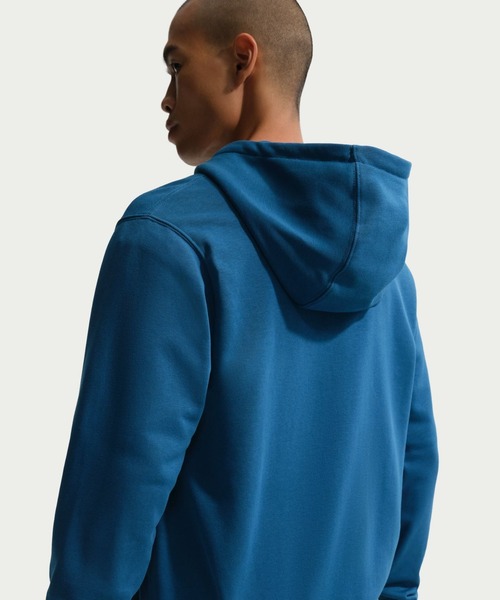 NIKE（ナイキ）の「ナイキ NIKE ナイキ クラブ FT L/S フルジップフーディ（スウェット・メンズ・ブルー・S/M/L/LL/3L）」の4枚目の写真