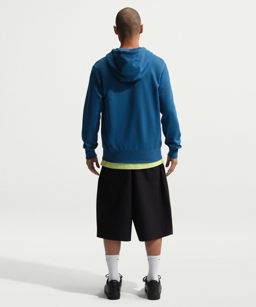 NIKE（ナイキ）の「ナイキ NIKE ナイキ クラブ FT L/S フルジップフーディ（スウェット・メンズ・ブルー・S/M/L/LL/3L）」の6枚目の写真