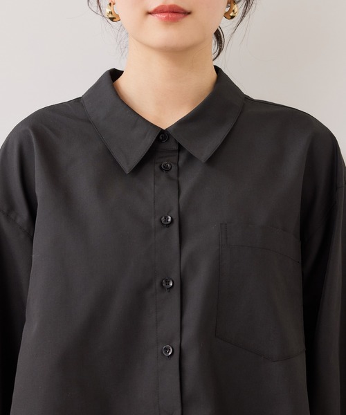 VIS（ビス）の「裾レースドッキングシャツ（シャツ/ブラウス・レディース・オフホワイト/ブラック・FREE）」の20枚目の写真