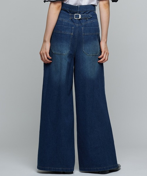 Narcissus（ナルシス）の「【MIDVEIN】ペインターデニム（デニムパンツ・レディース・ブラウン/ブルー・FREE）」の2枚目の写真