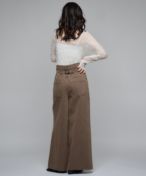 Narcissus（ナルシス）の「【MIDVEIN】ペインターデニム（デニムパンツ・レディース・ブラウン/ブルー・FREE）」の5枚目の写真