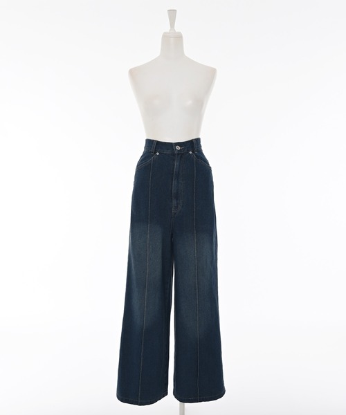 Narcissus（ナルシス）の「【MIDVEIN】ペインターデニム（デニムパンツ・レディース・ブラウン/ブルー・FREE）」の19枚目の写真