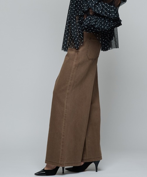 Narcissus（ナルシス）の「【MIDVEIN】ペインターデニム（デニムパンツ・レディース・ブラウン/ブルー・FREE）」の7枚目の写真