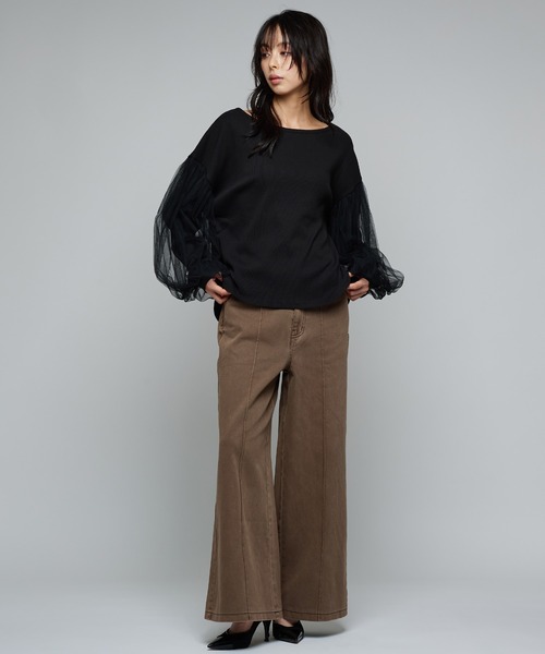 Narcissus（ナルシス）の「【MIDVEIN】ペインターデニム（デニムパンツ・レディース・ブラウン/ブルー・FREE）」の11枚目の写真