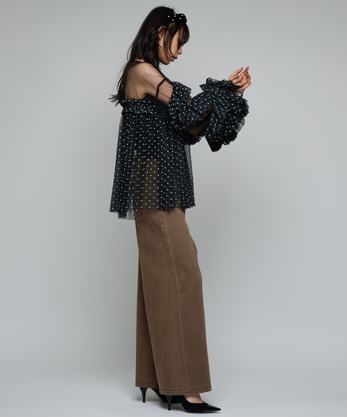 Narcissus（ナルシス）の「【MIDVEIN】ペインターデニム（デニムパンツ・レディース・ブラウン/ブルー・FREE）」の9枚目の写真