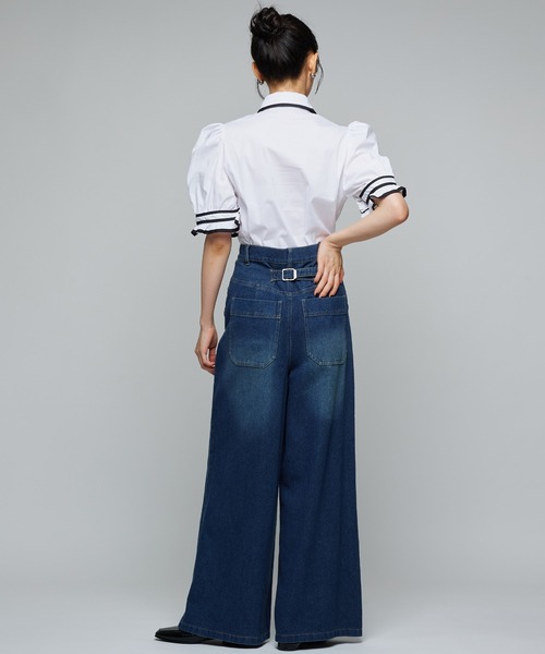 Narcissus（ナルシス）の「【MIDVEIN】ペインターデニム（デニムパンツ・レディース・ブラウン/ブルー・FREE）」の14枚目の写真