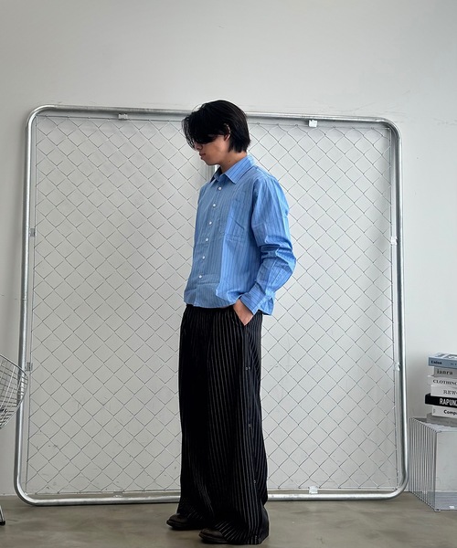 MandO(エムオー)(エムオー)の「サイドリングスタッズバギースラックス/ワイドパンツ(スラックス・メンズ・ブラック/ブラック系その他・SMALL/MEDIUM/LARGE)」の17枚目の写真