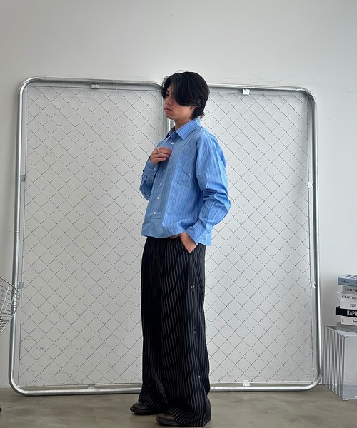 MandO(エムオー)(エムオー)の「サイドリングスタッズバギースラックス/ワイドパンツ(スラックス・メンズ・ブラック/ブラック系その他・SMALL/MEDIUM/LARGE)」の18枚目の写真