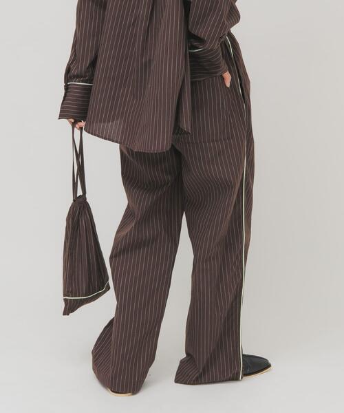 KBF（ケイビーエフ）の「ストライプイージーパンツ（その他パンツ・レディース・ブラウン/アイボリー・ONE）」の14枚目の写真