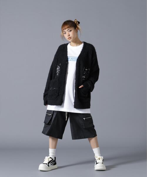 over print(オーバープリント)の「overprint/オーバープリント/PINC NOISE MOHAIR CARDIGAN(カーディガン/ボレロ・レディース・ブラック・M/L/XL)」の5枚目の写真