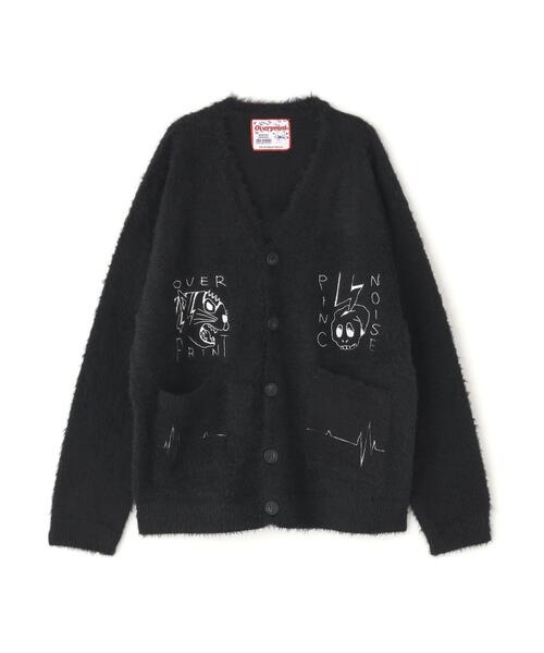 over print(オーバープリント)の「overprint/オーバープリント/PINC NOISE MOHAIR CARDIGAN(カーディガン/ボレロ・レディース・ブラック・M/L/XL)」の6枚目の写真
