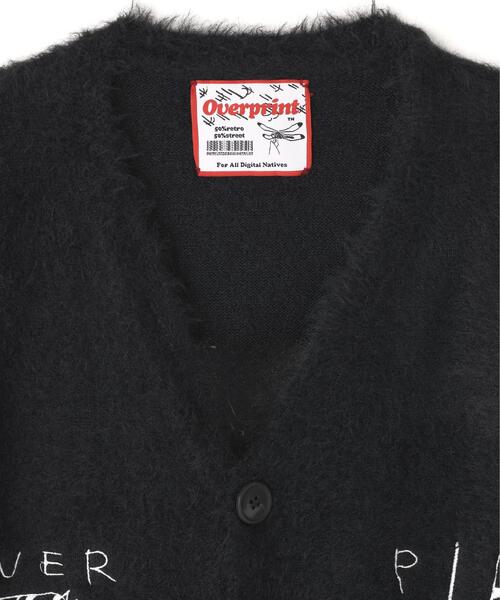 over print(オーバープリント)の「overprint/オーバープリント/PINC NOISE MOHAIR CARDIGAN(カーディガン/ボレロ・レディース・ブラック・M/L/XL)」の8枚目の写真