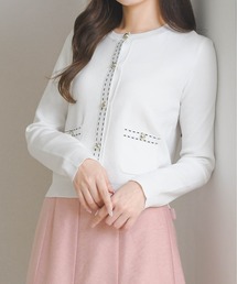 MISCH MASCH（ミッシュマッシュ）の「2026春夏新作 ステッチ配色ミラノカーディガン（カーディガン/ボレロ）」