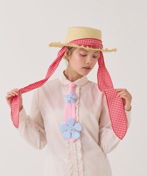 kaorinomori（カオリノモリ）の「kaorinomori  ユニンハット / カオリノモリ（ハット・レディース・ブラウン/ライトブルー/ライトベージュ・M/57.5cm）」の3枚目の写真