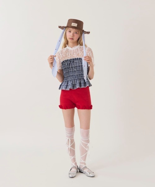 kaorinomori（カオリノモリ）の「kaorinomori  ユニンハット / カオリノモリ（ハット・レディース・ブラウン/ライトブルー/ライトベージュ・M/57.5cm）」の18枚目の写真