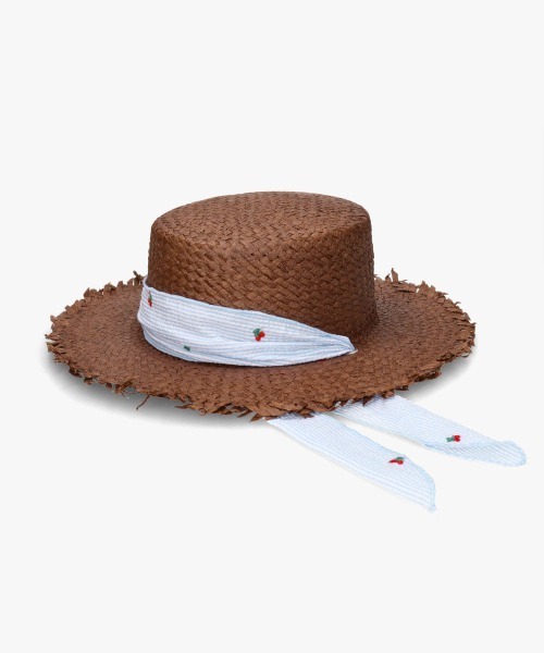 kaorinomori（カオリノモリ）の「kaorinomori  ユニンハット / カオリノモリ（ハット・レディース・ブラウン/ライトブルー/ライトベージュ・M/57.5cm）」の22枚目の写真