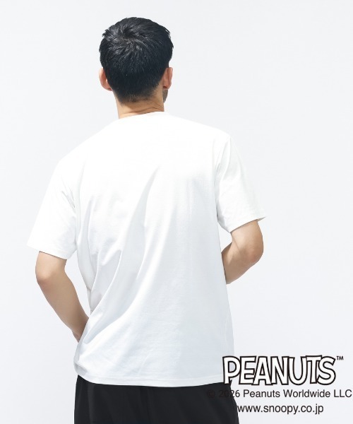 PEANUTS(ピーナッツ)の「ピーナッツ グラフィックTシャツ カレッジ(Tシャツ/カットソー・メンズ・オフホワイト/チャコールグレー・3L/LL/L/M/S)」の5枚目の写真