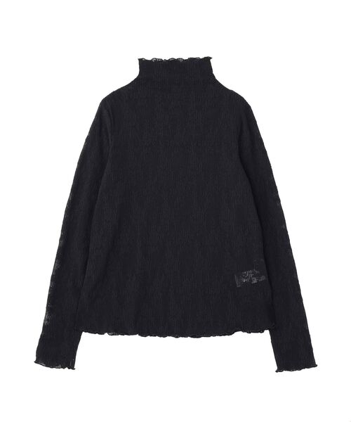 Green Parks(グリーンパークス)の「プリーツレースハイネックプルオーバー(Tシャツ/カットソー・レディース・ブラック/ホワイト系その他2・FREE)」の21枚目の写真