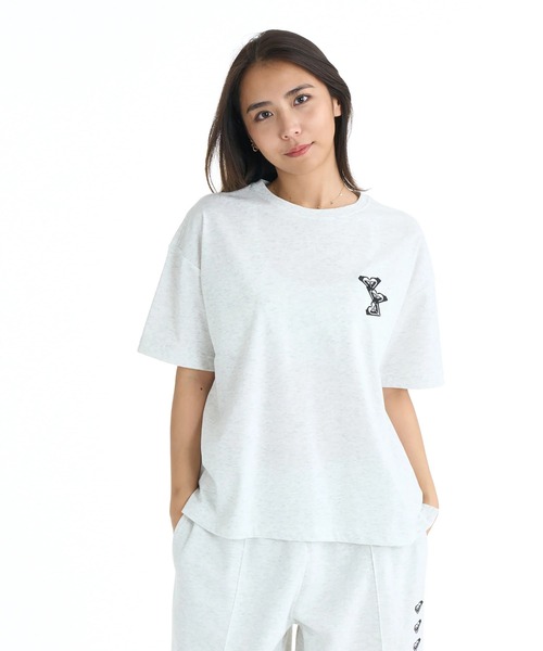 ROXY(ロキシー)の「ROXY ウィメンズ FITNESS TRIPLE HEARTS S/S TE Tシャツ 【2026年春夏モデル】/ロキシーUVカット半袖Tシャツ(Tシャツ/カットソー・レディース・ブラック/グレー/ミント・SMALL/MEDIUM/LARGE)」の2枚目の写真