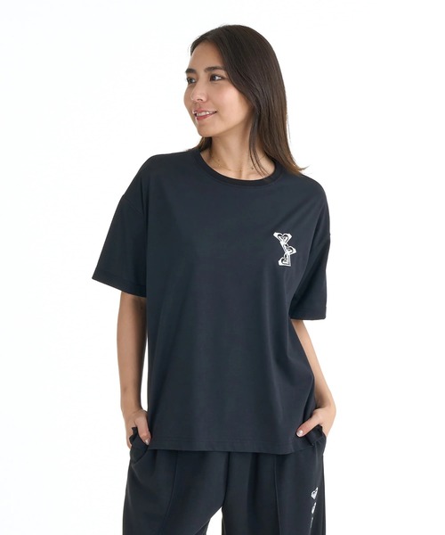 ROXY(ロキシー)の「ROXY ウィメンズ FITNESS TRIPLE HEARTS S/S TE Tシャツ 【2026年春夏モデル】/ロキシーUVカット半袖Tシャツ(Tシャツ/カットソー・レディース・ブラック/グレー/ミント・SMALL/MEDIUM/LARGE)」の13枚目の写真