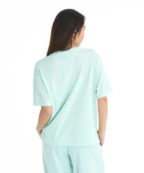 ROXY(ロキシー)の「ROXY ウィメンズ FITNESS TRIPLE HEARTS S/S TE Tシャツ 【2026年春夏モデル】/ロキシーUVカット半袖Tシャツ(Tシャツ/カットソー・レディース・ブラック/グレー/ミント・SMALL/MEDIUM/LARGE)」の4枚目の写真