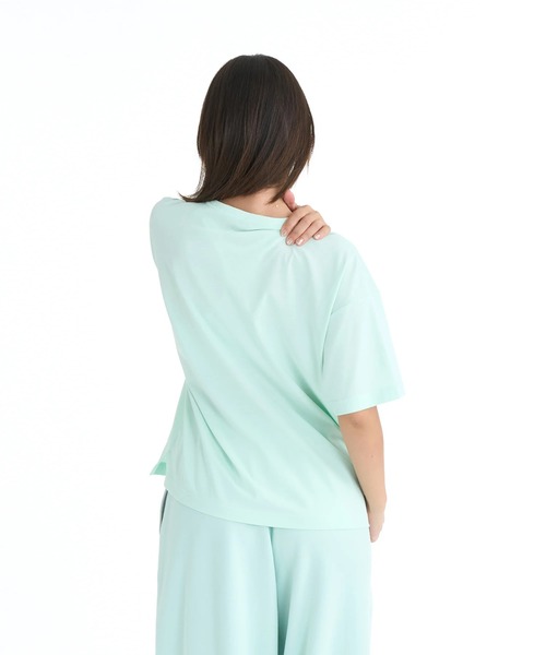 ROXY(ロキシー)の「ROXY ウィメンズ FITNESS TRIPLE HEARTS S/S TE Tシャツ 【2026年春夏モデル】/ロキシーUVカット半袖Tシャツ(Tシャツ/カットソー・レディース・ブラック/グレー/ミント・SMALL/MEDIUM/LARGE)」の11枚目の写真