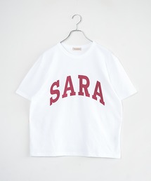 SOLAMONAT（ソラモナ）の「サラリト天竺 プリントT SARA（Tシャツ/カットソー）」