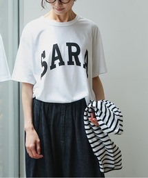 SOLAMONAT（ソラモナ）の「サラリト天竺 プリントT SARA（Tシャツ/カットソー）」