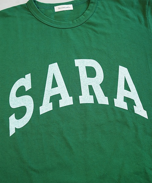 SOLAMONAT（ソラモナ）の「サラリト天竺　プリントT SARA（Tシャツ/カットソー・レディース・ホワイト×ブラック/ブラック/ホワイト×レッド/グリーン/ネイビー・FREE）」の17枚目の写真
