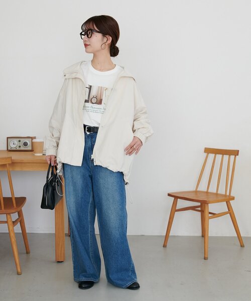 セール】【WEB限定】ナイロンスタンドロングブルゾン（ブルゾン