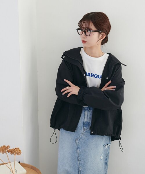 【新品タグ付】DISCOAT ブルゾン　ナイロンスタンドロングブルゾン　アウター セール】【WEB限定】ナイロンスタンドロングブルゾン（ブルゾン