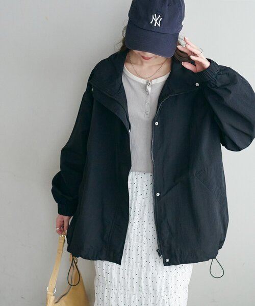 セール】【WEB限定】ナイロンスタンドロングブルゾン（ブルゾン