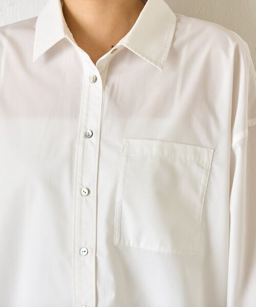 Jena espace merveilleux（ジェナ　エスパスメルヴェイユ）の「バックタックオーバーシャツ（シャツ/ブラウス・レディース・チャコールグレー/ブルー/オフホワイト/ピンク・FREE）」の13枚目の写真