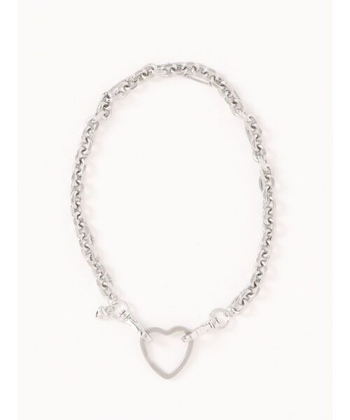 jouetie（ジュエティ）の「ハートカラビナネックレス（ネックレス・レディース・シルバー・FREE）」の2枚目の写真