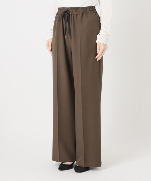 Spick & Span（スピックアンドスパン）の「ドライギャバイージースラックスパンツ（スラックス・レディース・ネイビー/ベージュ系その他/ブラウン・40/38/36）」の7枚目の写真