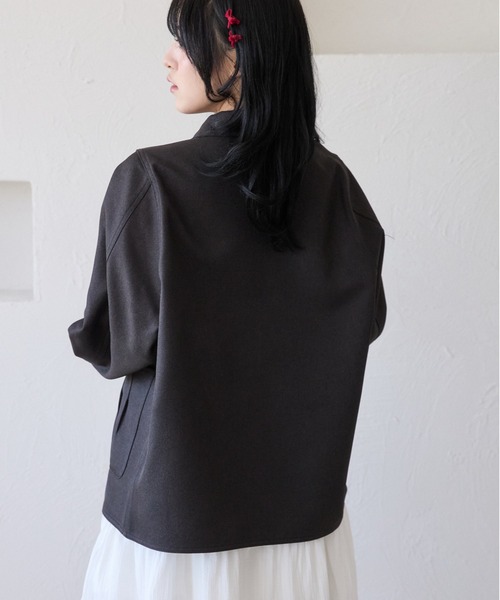 kutir（クティール）の「【セットアップ着用可能】アソートリボンフリルジャケット（ブルゾン・レディース・ブラック/ブルー/グレー・FREE）」の13枚目の写真