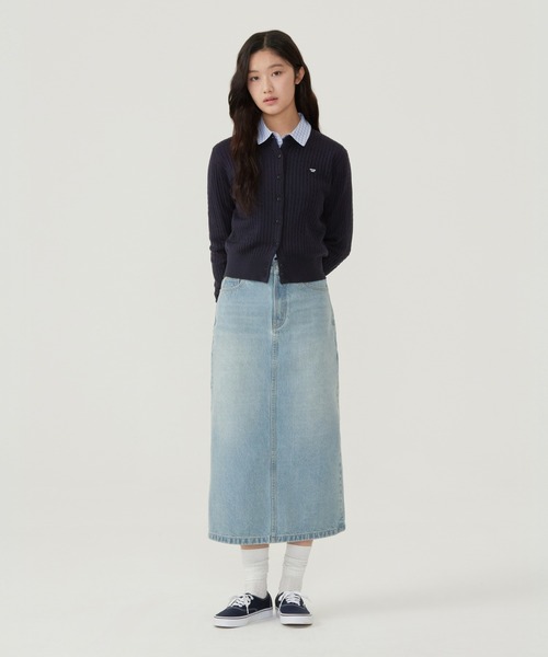 COVERNAT（カバーナット）の「WOMEN CLOVER HEART CABLE CARDIGAN（カーディガン/ボレロ・レディース・グリーン/レッド/ヘザーグレー/ネイビー・SMALL/MEDIUM）」の14枚目の写真