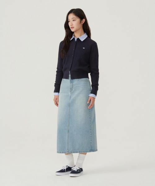 COVERNAT（カバーナット）の「WOMEN CLOVER HEART CABLE CARDIGAN（カーディガン/ボレロ・レディース・グリーン/レッド/ヘザーグレー/ネイビー・SMALL/MEDIUM）」の15枚目の写真