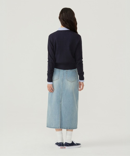 COVERNAT（カバーナット）の「WOMEN CLOVER HEART CABLE CARDIGAN（カーディガン/ボレロ・レディース・グリーン/レッド/ヘザーグレー/ネイビー・SMALL/MEDIUM）」の16枚目の写真