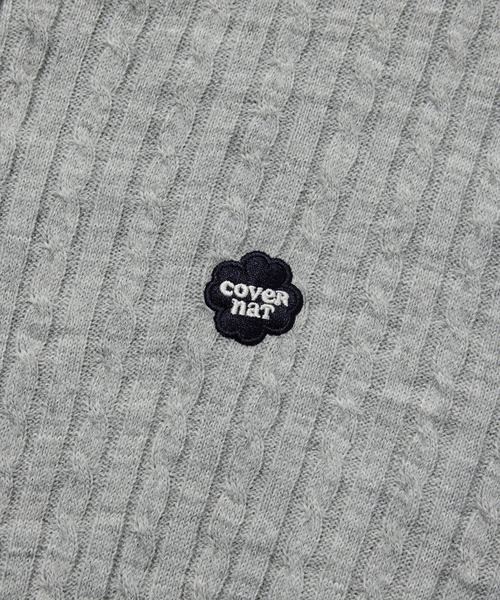 COVERNAT（カバーナット）の「WOMEN CLOVER HEART CABLE CARDIGAN（カーディガン/ボレロ・レディース・グリーン/レッド/ヘザーグレー/ネイビー・SMALL/MEDIUM）」の19枚目の写真