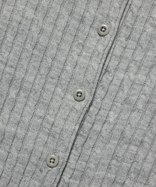 COVERNAT（カバーナット）の「WOMEN CLOVER HEART CABLE CARDIGAN（カーディガン/ボレロ・レディース・グリーン/レッド/ヘザーグレー/ネイビー・SMALL/MEDIUM）」の20枚目の写真