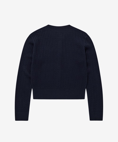 COVERNAT（カバーナット）の「WOMEN CLOVER HEART CABLE CARDIGAN（カーディガン/ボレロ・レディース・グリーン/レッド/ヘザーグレー/ネイビー・SMALL/MEDIUM）」の11枚目の写真