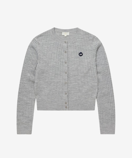 COVERNAT（カバーナット）の「WOMEN CLOVER HEART CABLE CARDIGAN（カーディガン/ボレロ・レディース・グリーン/レッド/ヘザーグレー/ネイビー・SMALL/MEDIUM）」の6枚目の写真
