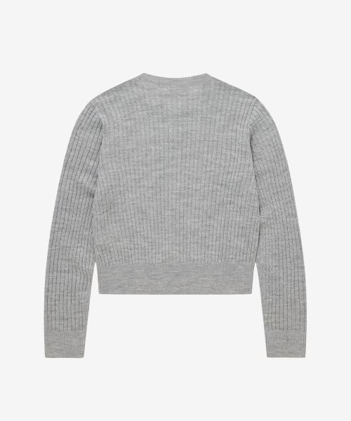 COVERNAT（カバーナット）の「WOMEN CLOVER HEART CABLE CARDIGAN（カーディガン/ボレロ・レディース・グリーン/レッド/ヘザーグレー/ネイビー・SMALL/MEDIUM）」の7枚目の写真
