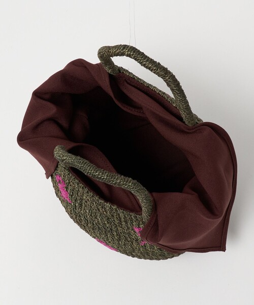 EMMEL REFINES(エメルリファインズ)の「<The Bagmati>シシュウ カゴバッグ< Select by EMMEL REFINES >(かごバッグ・レディース・ナチュラル/ダークブラウン・FREE)」の8枚目の写真