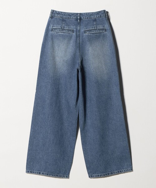 BEAUTY&YOUTH UNITED ARROWS(ビューティーアンドユースユナイテッドアローズ)の「【WEB限定】タックワイド デニムパンツ(デニムパンツ・レディース・グレー系/ネイビー・S/L/M)」の5枚目の写真